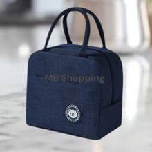 KIT 2 Portable Thermal Bag Lunch Box Toiletry Bag Lunch Box With Thermal Insulation Premium Travel - 藍色 - 查看 2