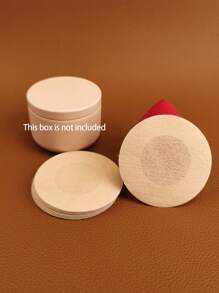 50 件装隐形乳头胶带一次性乳头垫胶带乳头贴无纺布乳头贴胸贴 - 杏色 - 查看 4