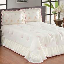 Queen Size Quilt Butterfly Collection 3 Pieces - 稻草 - 查看 1