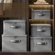 1 pieza de caja de almacenamiento de tela suave con cubierta catiónica de gran capacidad para guardar edredones, ropa fuera de temporada, ropa de cama, etc. Apta para el dormitorio, organizador, almacenamiento en el hogar, camiseta blanca para mujer, pantalones negros para mujer, ropa de invierno para señoras, vestido.