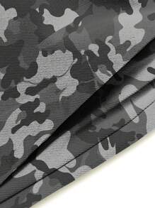 1件青少年男童休闲前卫运动户外工装裤，带大口袋和织带装饰，春秋季 - 灰色 - 查看 5