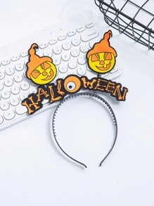 1 件万圣节派对头饰蝙蝠南瓜女巫头饰 - 彩色 - 查看 1