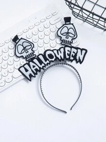 1 件万圣节派对头饰蝙蝠南瓜女巫头饰 - 彩色 - 查看 3