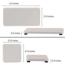 Set Of 4 Water Absorbent Diatomite Tray, Diatomaceous Earth Kitchen Soap Dish, Hand Soap Holder, Water Absorbing Stone Used For Plants & Toiletries In The Modern Home Home Bathroom Decor Fall Decor Back To School - Multicolor - View 15