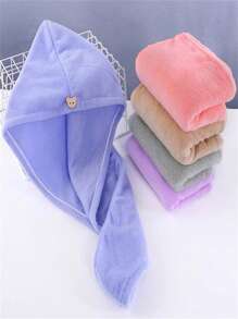 Thick Magic Towel For Drying Hair Fast Microfiber Bath Cap Home Promotion - 隨機的 - 查看 4
