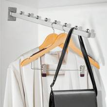 5 Pieces Length 40cm Waterfall Wall Clothes Display - 棕色 - 查看 4