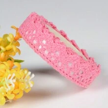 2 Yards Korean Style Pastoral Aesthetic DIY Handmade Fabric Monochrome Lace Trim Decoration - Multicolor - View 11