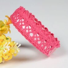 2 Yards Korean Style Pastoral Aesthetic DIY Handmade Fabric Monochrome Lace Trim Decoration - Multicolor - View 10