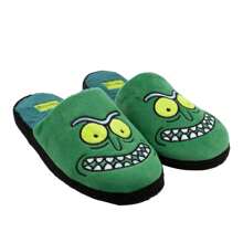 RICK AND MORTY Mens Pickle Rick Slippers (Green) - Green - View 2