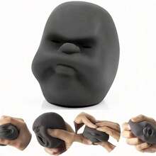 1pc, Novelty, Creative Stress Relief Toys, Joy, Anger And Sadness, Face Pinching Music For Adults, Stress Relief Toys, Funny Face Dolls, Tricky Toys, Boring Artifacts, Office, Daily Stress Relief Activities - Multicolor - View 1