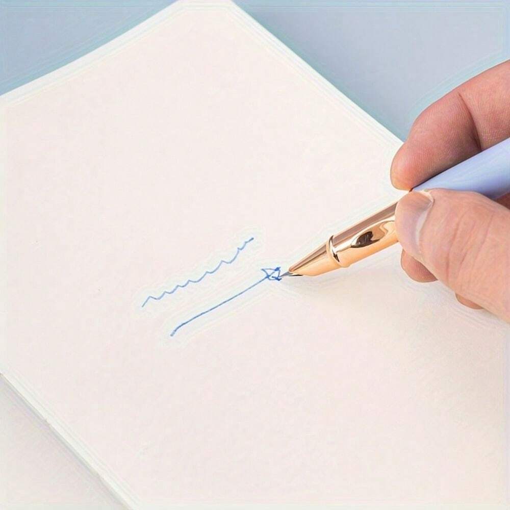 4pcs/Set Student Erasable Metal Ballpoint Pens, 0.38mm Fine Point