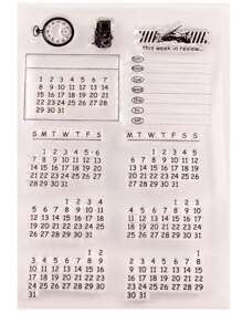 4pcs Transparent Stamp Supplier Selling At Low Price, Stamps For Making Stamps, Cards, Art Crafts, Clear Pattern Stamps, Reusable For Scrapbooking/Card Making - Black - View 8