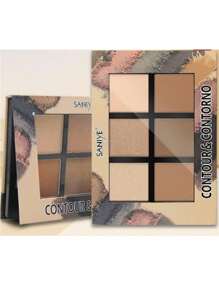 Saniye E0615 Highlighter & Contour Palette Shadows - Apricot - View 2