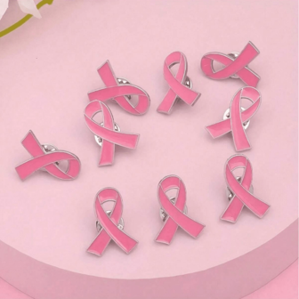 5pcs Pink Ribbon Breast Cancer Awareness Brooch Pin Set - Minimalist Fashion Accessory For Women's Clothing Decoration - Show Your Support With Style Dress Accessories Pin For Clothes Bag Charm Backpack For School Office Accessories Shirts Jacket Jewelry Christmas Halloween