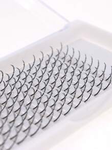 Shiny Eyelash Extension In Gold, Silver And Pink, Single Pointed Eyelash For Daily, Party, Wedding, Christmas, Sparkle Fake Eyelashes Lash Clusters, Eyelash Clusters, Individual Eyelashes, Lashes, Fake Lashes - C - View 4