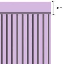Lilac Lavender Adhesive Slatted Wallpaper With Stripe For Half Wall - 丁香薰衣草 - 查看 3