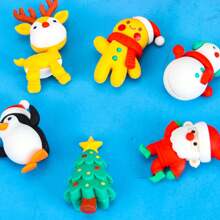 Bộ 6 cục tẩy hình động vật 3D dễ thương, thú cưng đáng yêu trên bàn học và cục tẩy mini giáo dục thú vị cho Giáng sinh, món quà Giáng sinh hoàn hảo lý tưởng - Nhiều màu - Xem 6