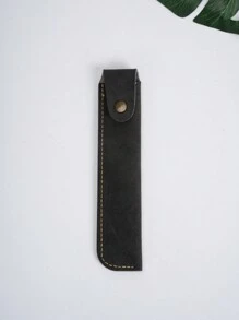 Customization 1pc Solid Color Pen Bag, Pu Leather Pen Bag, Anti-Scratch Pen Cover, Advertising Gift, Business Gift, Office Dorm Accessories (Without Pen Only Bag) Back To School,Multi-Functional,Ornamental,Reusable,Modern,Colorful,Cute,Vintage,Cartoon,Kawaii,Custom,Personalized,Unique,Customized,Workers,Clients,Students,For Business/Work/Office,For School,School Supplies