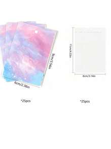 50/100/200 Piezas De Tarjeta De Almacenamiento De Collar Y Pendientes, Tarjeta De Empaque De Exhibición De Joyería - Rosa - Ver 12