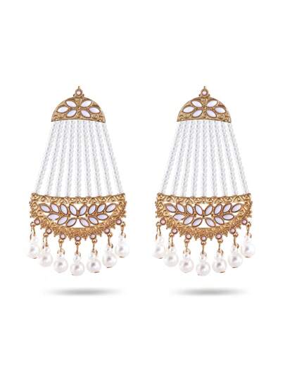 FANYINAN Fashion Jewelry Earrings Style Luxury Faux Pearl Tassel Handmade Earrings Accessories