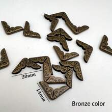 20Pcs/50Pcs/100Pcs Metal Triangle Corner Guards, Vintage Decorative Edge Protectors For Books, Scrapbooks, Photo Albums, Notebooks, Folders, School & Office Supplies Back To School,School Supplies