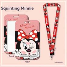 Pack Of 1 Isney 3D Lanvard ID Dip - Pvc Material. Antiloss Neck Bag With Protective Cover - Cute Cartoon Design For Men And Women Back To School