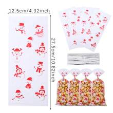 50 Túi quà Giáng sinh Cellophane đủ loại cho các loại đồ ăn ngày lễ, quà tặng tiệc Giáng sinh, túi kẹo Cello, quà tặng Giáng sinh, đồ dùng cho tiệc, túi quà Giáng sinh, Halloween, đồ trang trí Halloween - Xem 3