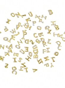 novani 1pc 3D English Letters Tooth Gems Kit Teeth Jewelry Super Shiny Teeth Decoration Accessory Y2k