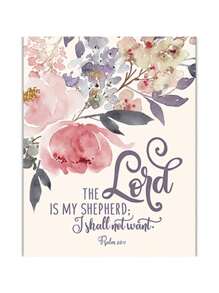 1 件植物圣经诗句海报印刷帆布画蝴蝶花卉基督教壁画励志名言图片适用于家庭房间装饰无框架