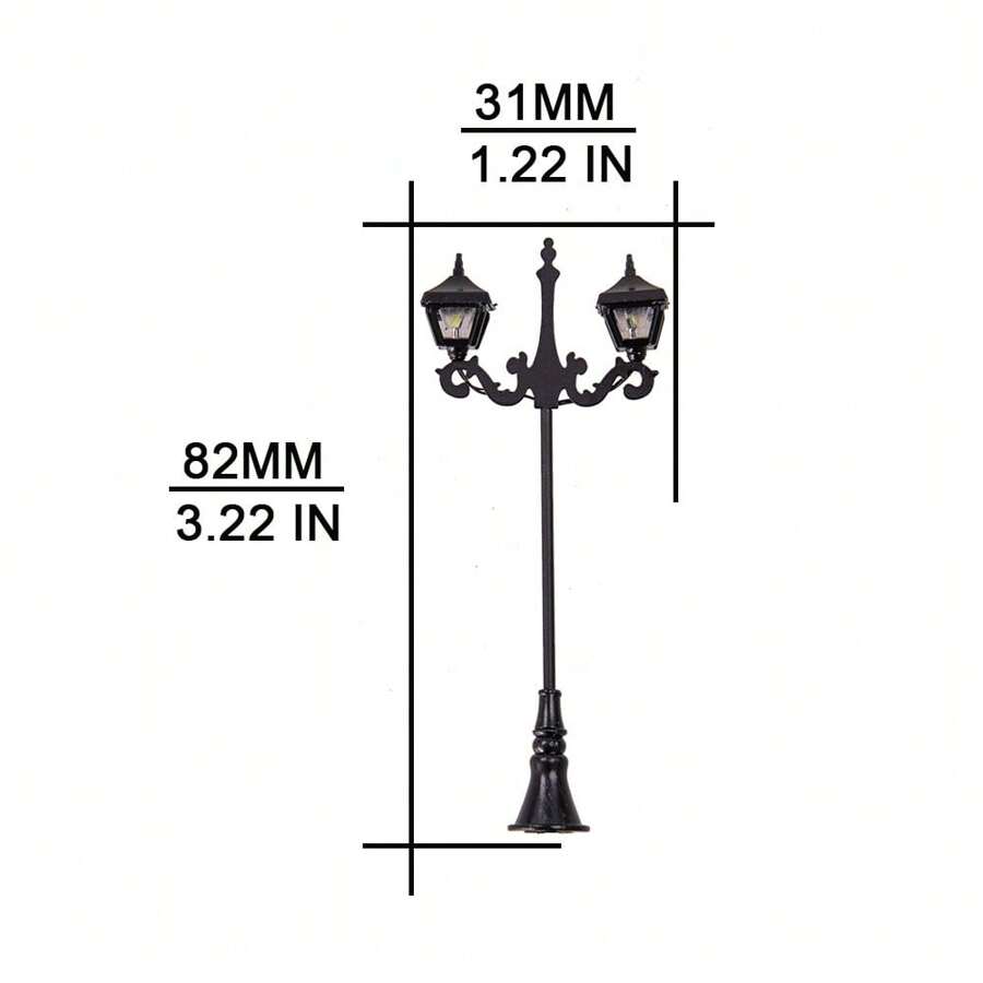 Miniature Garden Lamppost 3v12V Led Street Light For HO N Scale