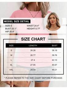 Womens Summer Cap Short Sleeve Tops Dressy Casual Crewneck Ruched T Shirts For Women 2024 Basic Tshirts - 粉色 - 查看 6