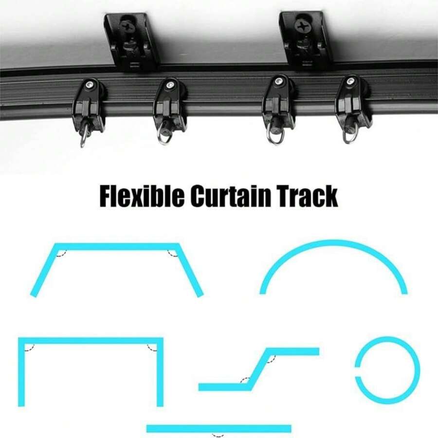 One 1m To 8m Flexible Ceiling Curtain Track For Curtain Track Ceiling