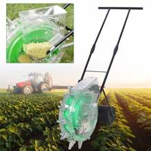 Garden Seeder With 12 Seed Plates Seeder Machine Hand Push Roller Manual Soy Corn Carousel Precision Seeding Tool For Lawns, Precision Manual Seeder Corn Cotton Soybean Peanut Planter,Garden Tools, Gardening Tools For Garden - Black - View 4