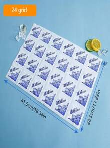 Pachete cu gheață de aviație cu auto-adăpare cu grilă 12/24, pentru livrarea alimentelor, camping, plaje - păstrați-vă alimentele și băuturile la rece oriunde! Grilele multiple pot fi tăiate și utilizate liber (textul de pe ambalajul exterior al diferitelor loturi este supus produsului real)