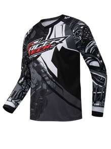 TELEYI Boyfriend Style Men's Long Sleeve Motocross Cycling Jersey Downhill Mountain Bike MTB Shirts Offroad DH Motorcycle Motocross Clothing