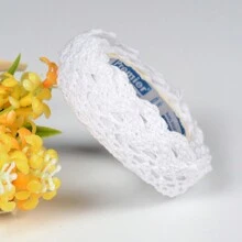 2 Yards Korean Style Pastoral Aesthetic DIY Handmade Fabric Monochrome Lace Trim Decoration - Multicolor - View 15