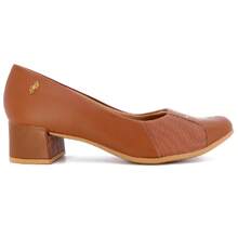 Usaflex Pump Shoe With Block Heel And Nappa Leather Bunion - 鏽棕色 - 查看 5