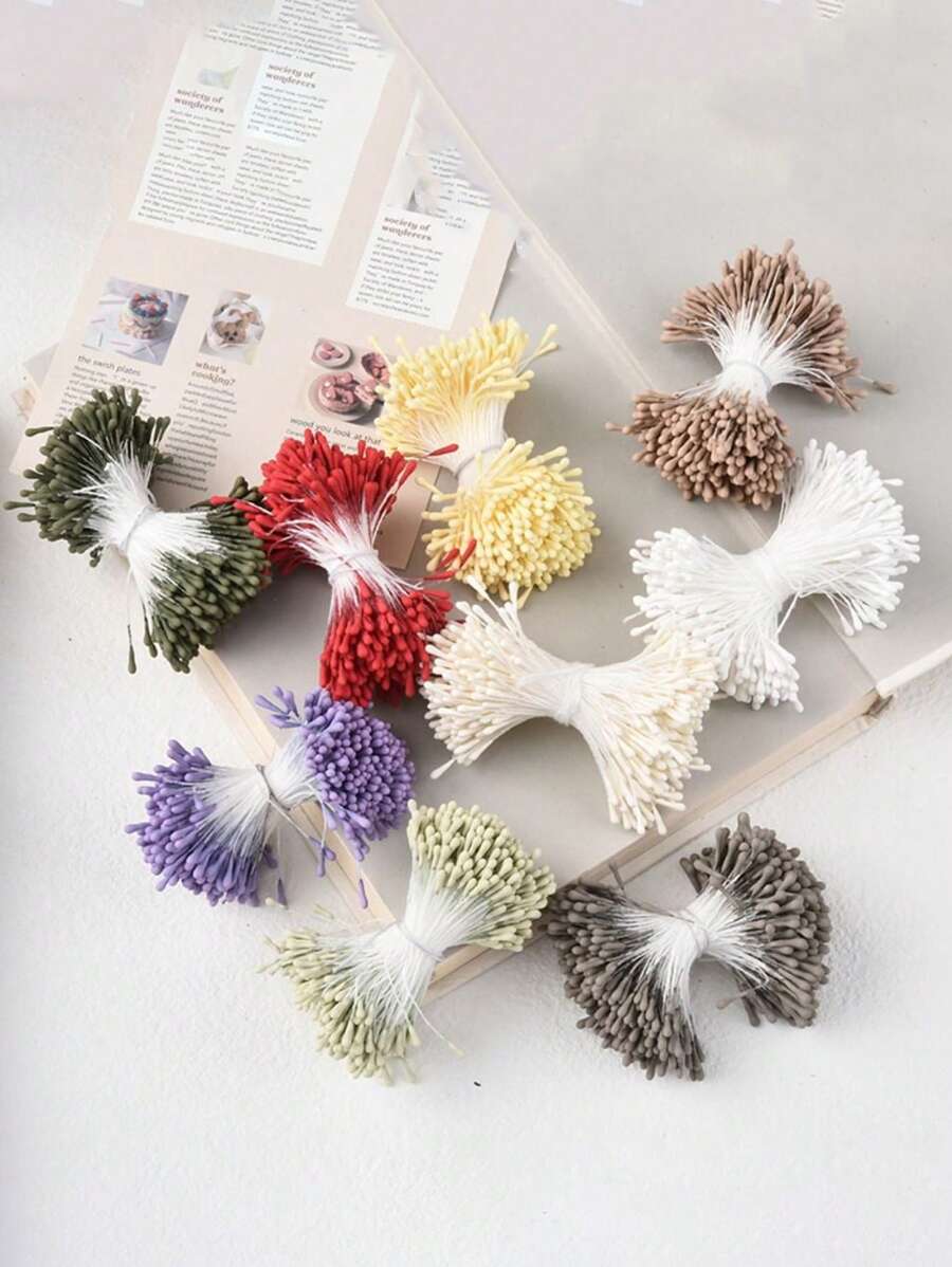 4pcs, 2mm Artificial Flower Stamens, Artificial Matte Flowers Stamens Mini Flower Pistle.Home Flower Craft Decoration Fake Flower Stamens, Wedding Scene Accessories, DIY Handmade Home Decoration, Indoor Decoration Materials, Room Decoration, Aesthetic Room Decor, Bedroom Decor, Home Decoration Gifts Birthday Graduation