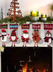 1 pieza Calcetín de Navidad personalizado con nombre, Calcetín de Navidad personalizado, Calcetines de Navidad con nombres, Calcetines de Navidad personalizados, Decoraciones de Navidad, Decoraciones de Navidad para el hogar, Calcetines de Navidad a granel, Regalos de Navidad personalizados para mujeres, madres, mamás, hombres, padres, papás, novios, novias, esposas, esposos, niñas, niños, bebés, niños, perros, gatos, mejores amigos, adolescentes, él, ella, parejas, mejores amigas, novias, damas de honor, parejas, abuelas, abuelos, hermanas, hermanos