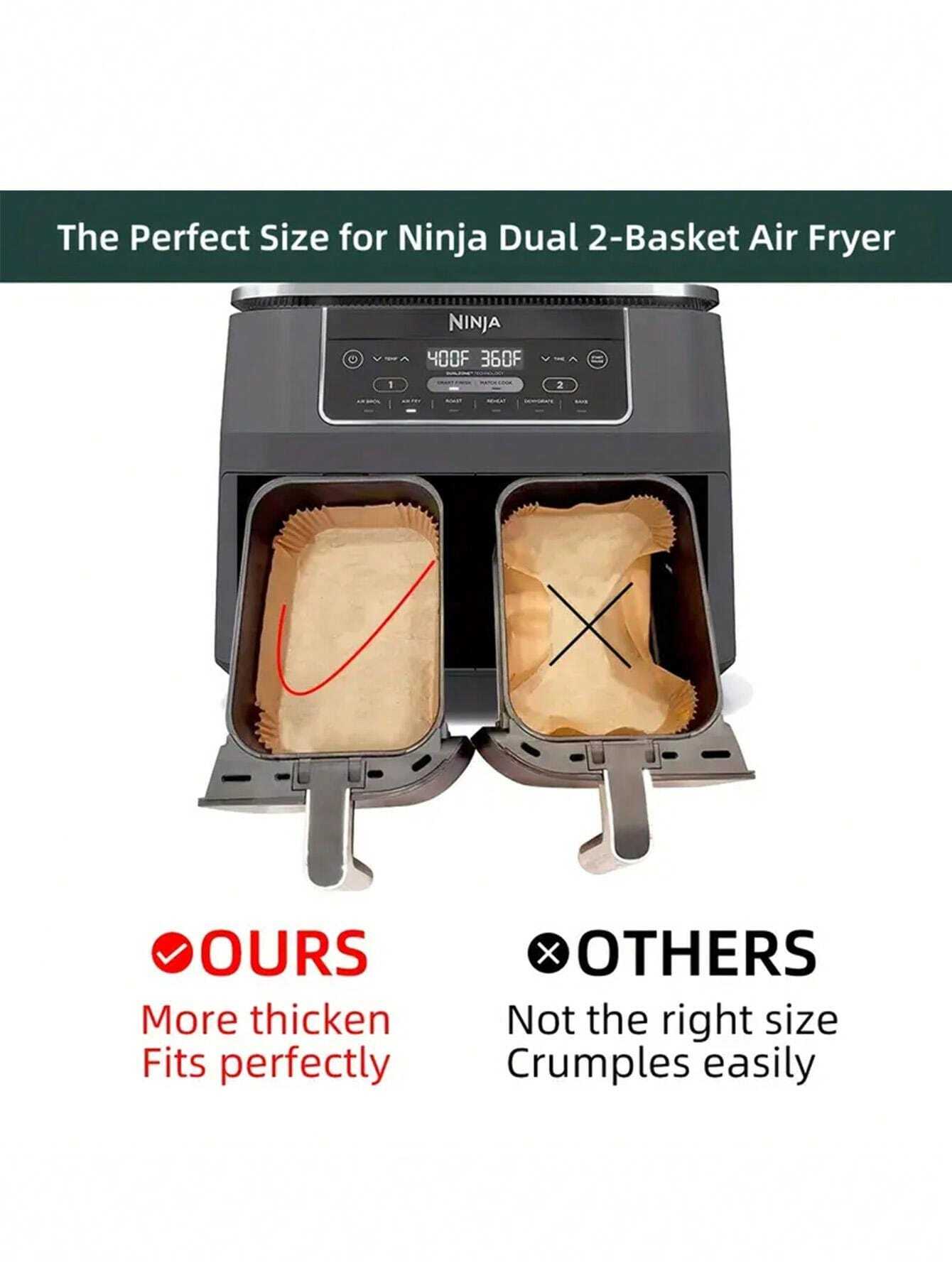 50pcs Disposable Air Fryer Parchment Paper Liners, Air Fryer