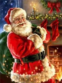 Bộ tranh kim cương 5D Ông già Noel sáng tạo, phù hợp cho người lớn hoặc người mới bắt đầu, Miếng dán kim cương tròn tự làm, Đồ thủ công nghệ thuật kim cương Trang trí tường phòng khách - Nhiều màu - Xem 11