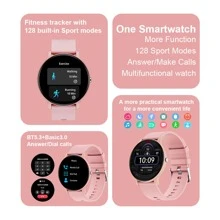 KESHUYOU 1pc Multi-Function Smart Watch For Men Women, Wireless Calls, Fitness Tracking, Fashion Round Smart Watch, IP68 Waterproof, Music, Camera Shutter, AI Voice, Alarms, Timers, Message Preview, Cycle Tracking, Custom Wallpapers, 100+ Sports Modes, Compatible With Android & IPhone, For Girlfriend Gift