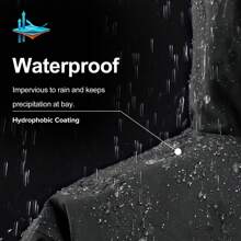 CAMEL CROWN 男士冬季滑雪夹克三合一山地雪防水外套保暖风衣滑雪板夹克派克大衣带帽 - 黑色 - 查看 7