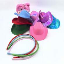 1 件迷你牛仔帽头带发箍发带音乐节成人头饰派对头饰 - 發箍 - 查看 7