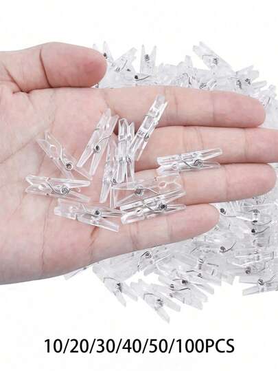 10/20/30/40/50/100PCS Mini Photo Clips Natural Wooden Small Clothespins, For Arts And Crafts Display And Hanging Decorative Pictures, DIY Handmade Crafts, Mini Clothespins For Drying Clothes & Hanging Postcards