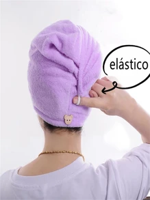 Thick Magic Towel For Drying Hair Fast Microfiber Bath Cap Home Promotion - 隨機的 - 查看 8