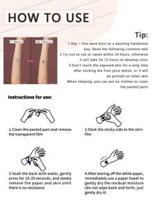 临时纹身：可爱的猫咪，革命性的防水设计，非常适合手部或植物纹身、生日、海滩、节日，是送给女性、妈妈、老师、朋友、伴娘、学生、返校、教师礼物、新设计、适合男女、情侣、日常使用、约会、生日、节日、返校、夏季、度假、海滩、旅行、通勤、学生的绝佳礼物 - 彩色 - 查看 9