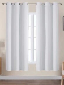 Estelar Textiler Bộ 2 rèm cửa màu trắng xám, dài 84-96 inch, thích hợp cho phòng khách và phòng ngủ, độ cản sáng từ 75% đến 85%. - màu trắng xám - Xem 17