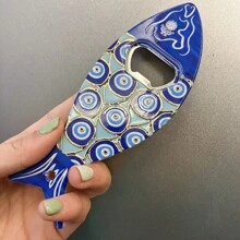 1pc Beer Bottle Opener Fridge Magnet, No Electricity Needed, Bottle Decoration, Home Decoration, Christmas Gift, Cup Accessories, Gifts For Friends, Gifts For Family,Christmas Party - Multicolor - View 13