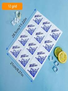 Pachete cu gheață de aviație cu auto-adăpare cu grilă 12/24, pentru livrarea alimentelor, camping, plaje - păstrați-vă alimentele și băuturile la rece oriunde! Grilele multiple pot fi tăiate și utilizate liber (textul de pe ambalajul exterior al diferitelor loturi este supus produsului real)